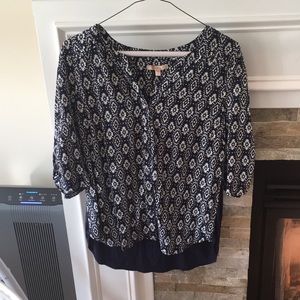 Three quarter sleeve blouse